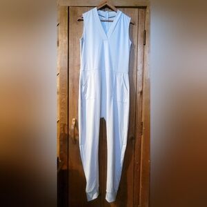 Sleeveless White Jumpsuit